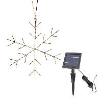 Flocon de neige solaire 40cm blanc chaud                                        