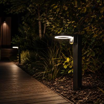 Borne solaire Pietra 1000 lumens avec detection - option applique murale        