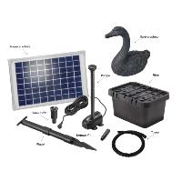 Kit fontaine cygne avec pompe solaire directe 600L - 10W                        