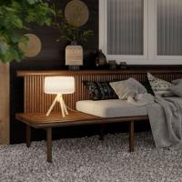 MANDALAY Lampe d'extérieur solaire & rechargeable USB 500 Lumens Alu H84cm  Corten Les Jardins - LightOnline