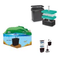 Kit pompe solaire bassin Siena Led avec batterie et filtre