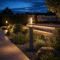 Borne solaire Anglia 365 gris anthracite 15 lumens                              