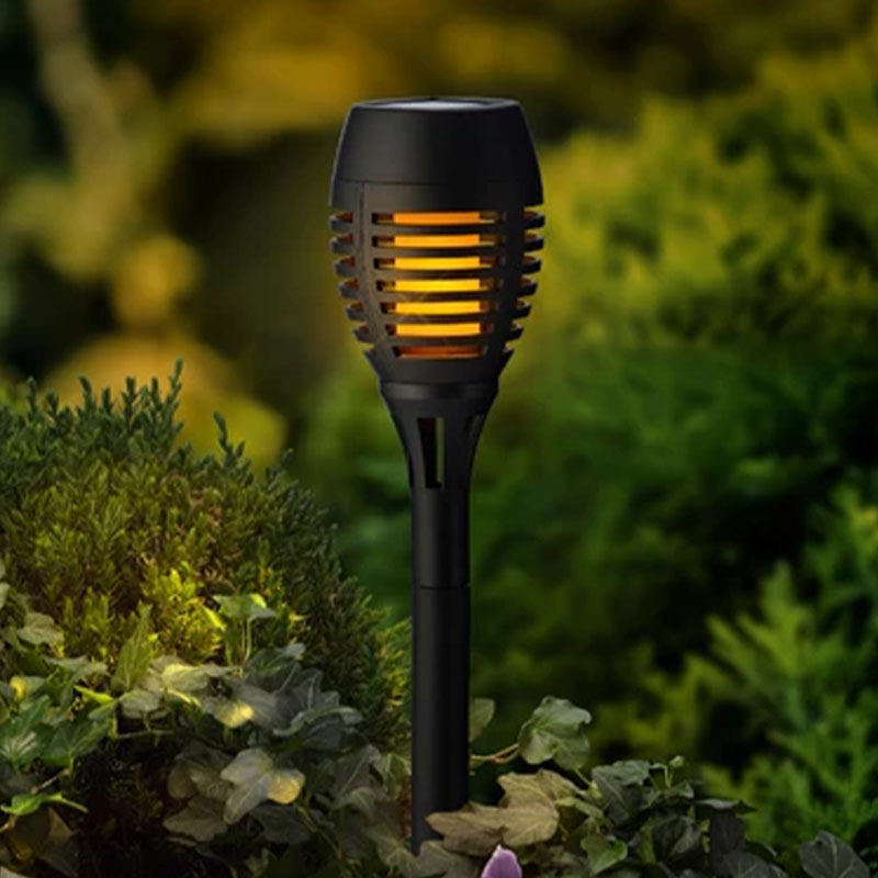 Lot de 4 balises solaires torche effet flamme                                   