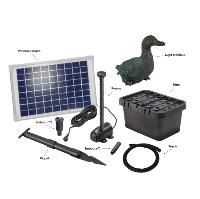 Kit fontaine canard avec pompe solaire directe 600L - 10W                       