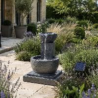 Fontaine solaire avec batterie Chutes Fengshui hauteur 50cm                     