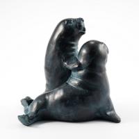 Sujet cracheur phoques Paula et Paul