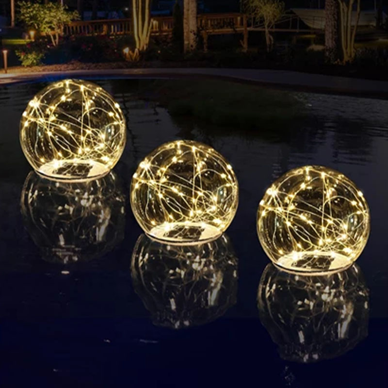 Boule solaire étanche filament leds blanc chaud                                 