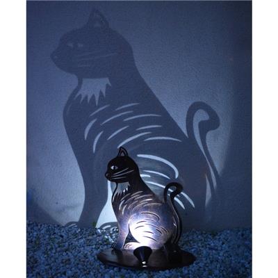 Chat lumineux solaire Ninchat