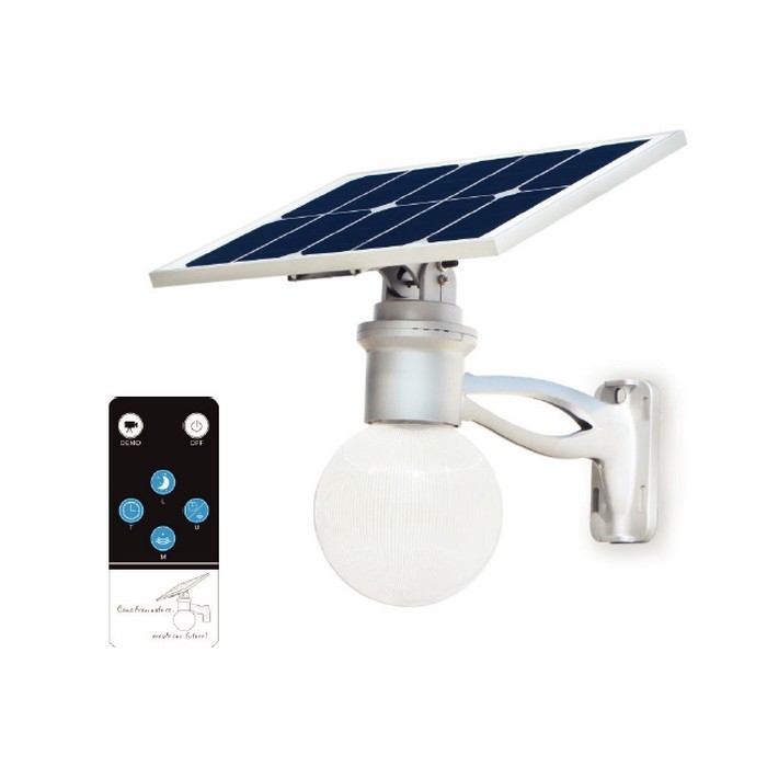 Eclairage solaire exterieur intelligent module solaire 12W intégré, led  blanc froid - Solaire P