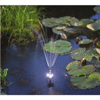 Kit pompe solaire bassin Fountain Led, avec batterie et anneau led, 300L-8W     