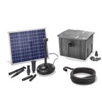 SZMP Kit d'accessoires pour fontaine solaire,8 buses à effets DIY & 4 fixateurs & 3 éponges filtrantes,fonctionne sur différentes pompes solaires flottantes pour bassin