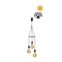 Lampe solaire Chiara suspension 3x ampoule rechargeable USB possible