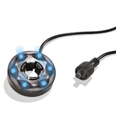 Eclairage jet d'eau led bleu                                                    