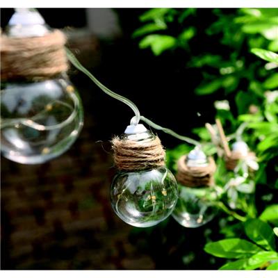 Guirlande solaire Swing 10 ampoules à filament led                              