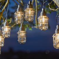 Guirlande solaire Anglia 365 avec 10 lampions ampoule leds vintage 20 lumens    