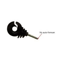 Isolateur clôture électrique pour fil et corde ruban 12 mm type Crovis (X25)