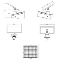 Tête de lampadaire solaire intelligente Optimum 30W-80W                         