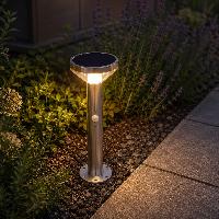 Borne solaire Antonia 200 lumens 50cm avec détecteur de mouvement               