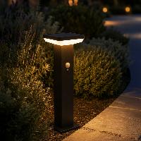 Borne solaire Cara 600 lumens 50cm avec détecteur de mouvement                  