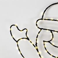 Père noel solaire 60cm blanc chaud                                              