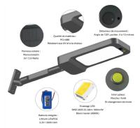 Applique solaire avec détecteur de mouvement 900 lumens                         