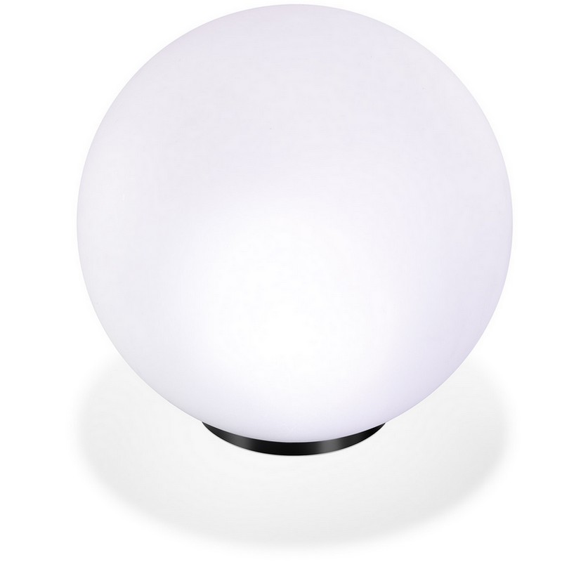 Boule LED solaire 30 cm, lampe sphère 7 couleurs RGB, avec fonction de  changement de couleur + ancrage, câble USB de charge