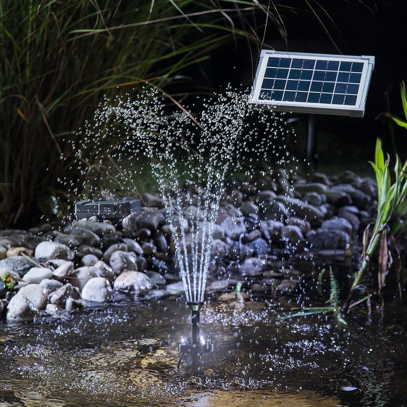 Fontaine solaire ECHOO, pompe de piscine bassin solaire 1,5 W avec