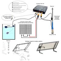 Kit pompe solaire au fil du soleil Sunnypump KPS-100-14, 0-27 m, 1.7-0.81 m3/h  