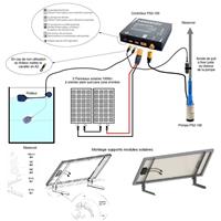 Kit pompe solaire au fil du soleil Sunnypump KPS-100-23, 0-18 m, 2.7-1.1 m3/h
