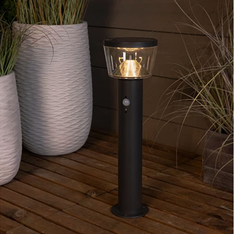 Borne solaire solaire Sand 600 lumens 54 cm avec détecteur de mouvement         
