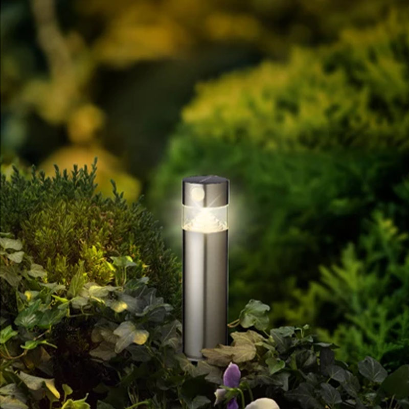 Potelet solaire 150 lumens 30 cm avec détecteur de mouvement                    
