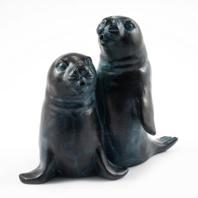 Sujet cracheur phoques Paula et Paul