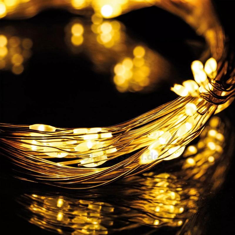 Guirlande solaire Firefly String Lights 100 LED blanc chaud