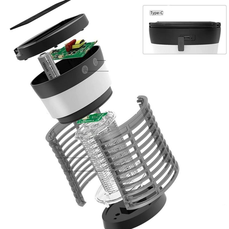 18€90 sur Lampe Anti-moustique solaire avec panneau solaire batterie vert  clair - Matériels de camping et randonnée - Achat & prix