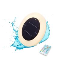 Disque piscine lumineux RGB solaire ou rechargeable Papaya 30 cm                