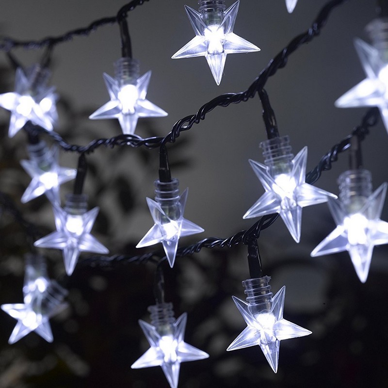 XRR LED Guirlande Lumineuse à Piles - Artificielles Feuilles D