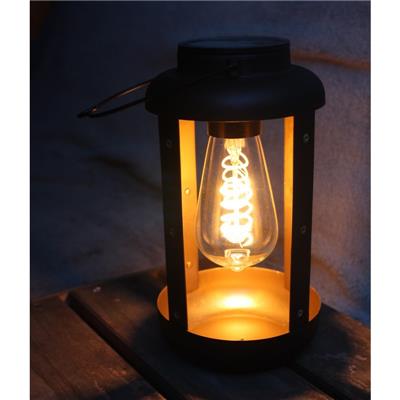 Lampe lanterne solaire ampoule led à filament vintage Sirocco 40 lumens