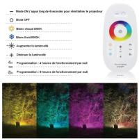 Projecteur solaire intelligent Vénus Pro 25W-1700 lm RGBCW couleur programmable avec télécommande HF 25m