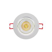 Spot led encastrable, orientable, rond 86 mm, 345 lm blanc chaud
