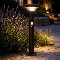 Borne solaire Antonia 200 lumens 50cm avec détecteur de mouvement               