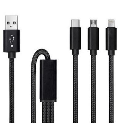 Câble adaptateur USB chargeur 3-en-1 Trident (1m)                               