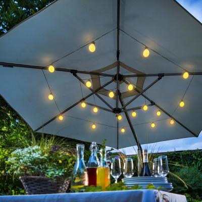 Guirlande solaire jardin LED - blanc