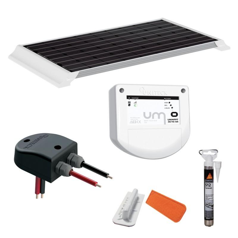 Kit panneau solaire Camping-car MPPT monocristallin UNITECK 100W