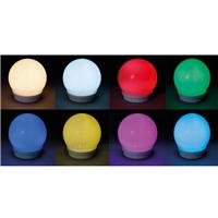Boule solaire  multicolore étanche 20 cm avec télécommande, boite de 2          