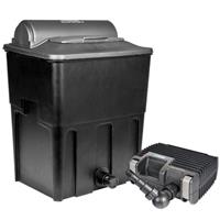 Kit de filtration bassin Ecopower Plus 12000 avec pompe 3500L, filtre, UV 12W   