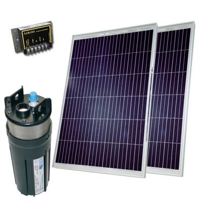 Kit pompe solaire 2x80W puits forage pompe Shurflo 9325, 400l/h