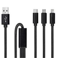 Cble adaptateur USB chargeur 3-en-1 Trident (1m)                               