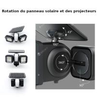 Projecteur solaire sécurité Duo Compact 3 modes intelligents                    