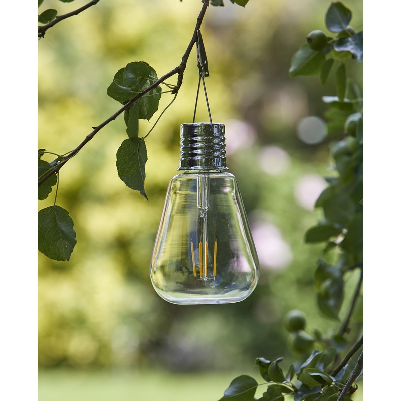 Lampe solaire ampoule Edison Eureka 20 cm