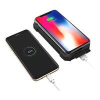 Chargeur solaire Beluga avec batterie de capacité 10000 mAh, recharge sans fil à induction